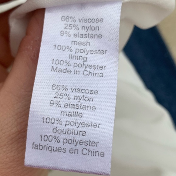 Nanette Lepore White Geometric Pencil Skirt 2 - Picture 4 of 4